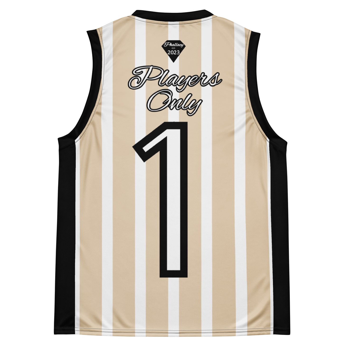 Phallacy Striped Designer Unisex Basketball Jersey