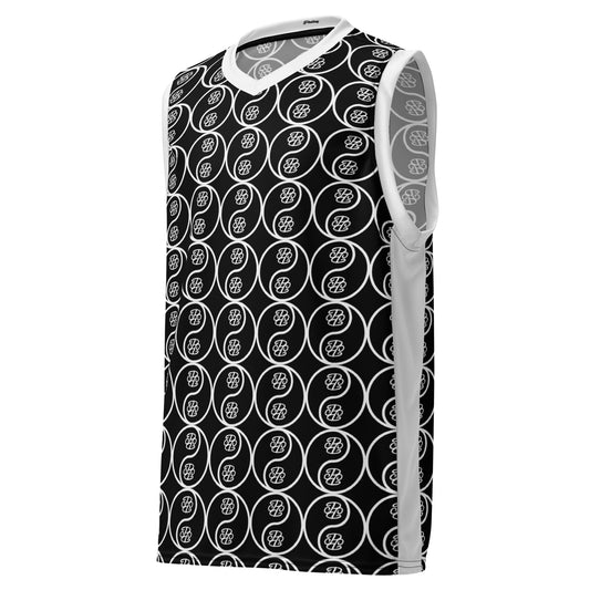 Phallacy Yin-Yang Designer Unisex Basketball Jersey