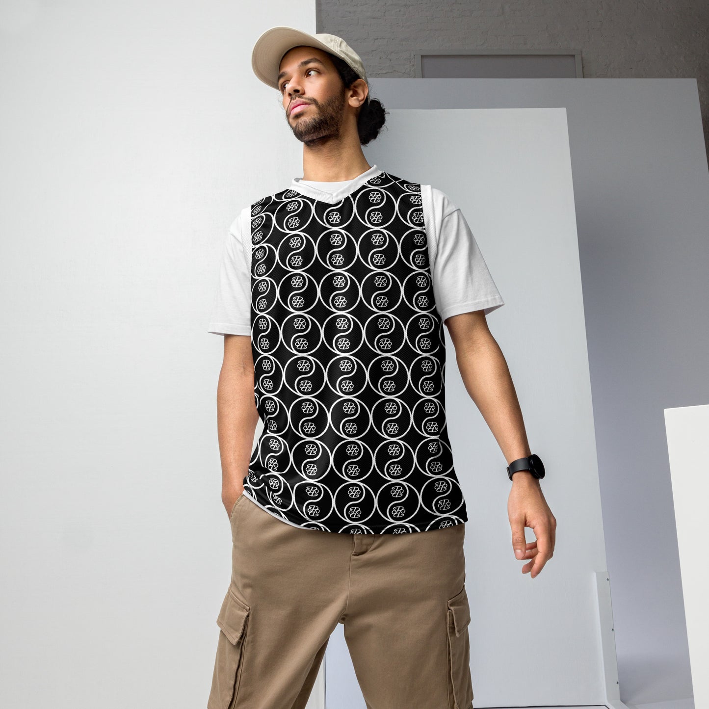 Phallacy Yin-Yang Designer Unisex Basketball Jersey