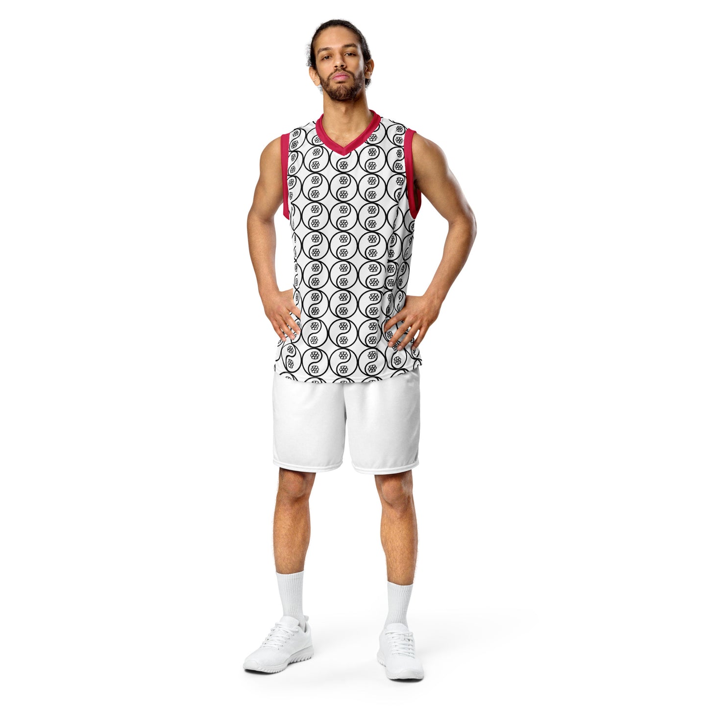 Phallacy Yin-Yang Designer Unisex Basketball Jersey