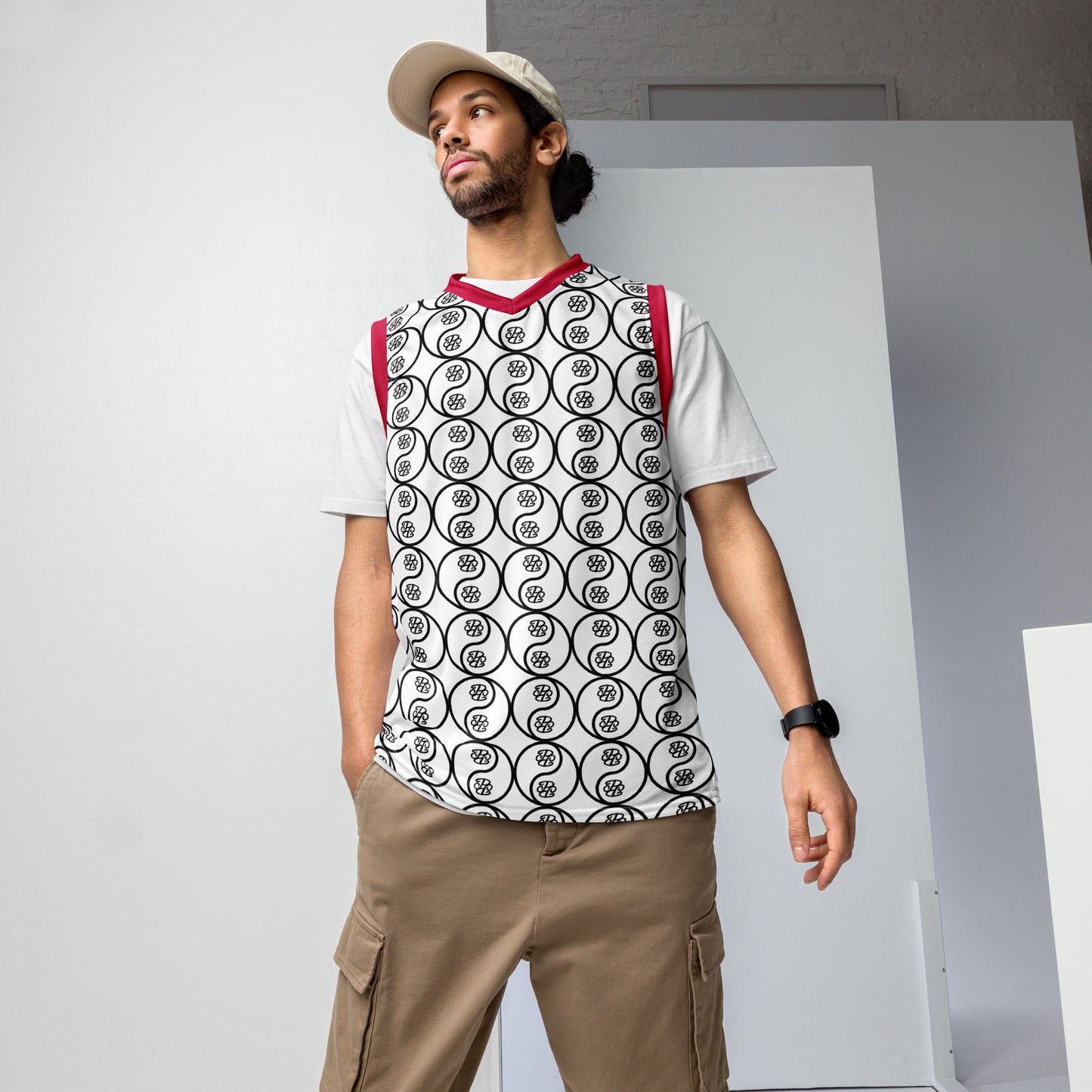 Phallacy Yin-Yang Designer Unisex Basketball Jersey