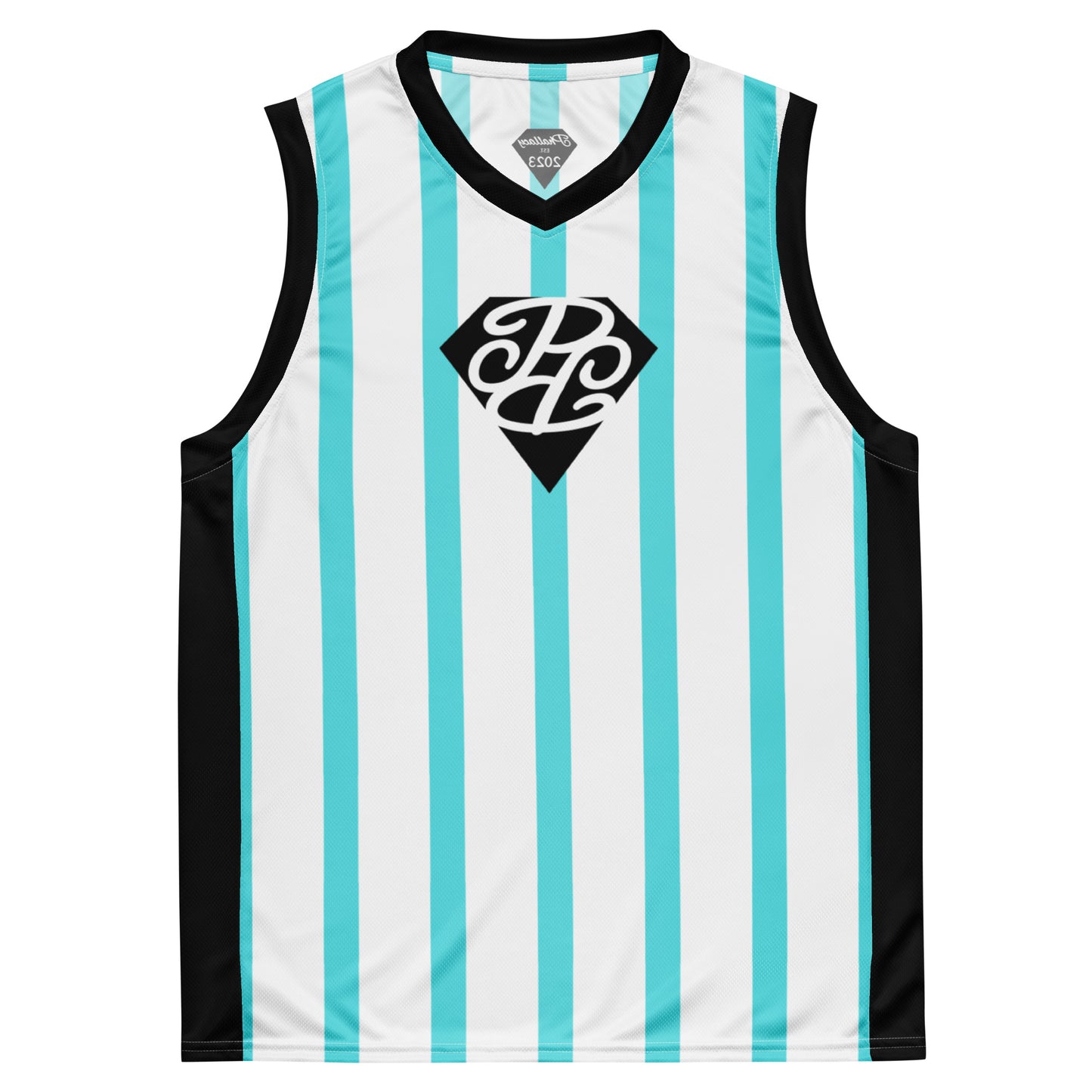 Phallacy Striped Designer Unisex Basketball Jersey