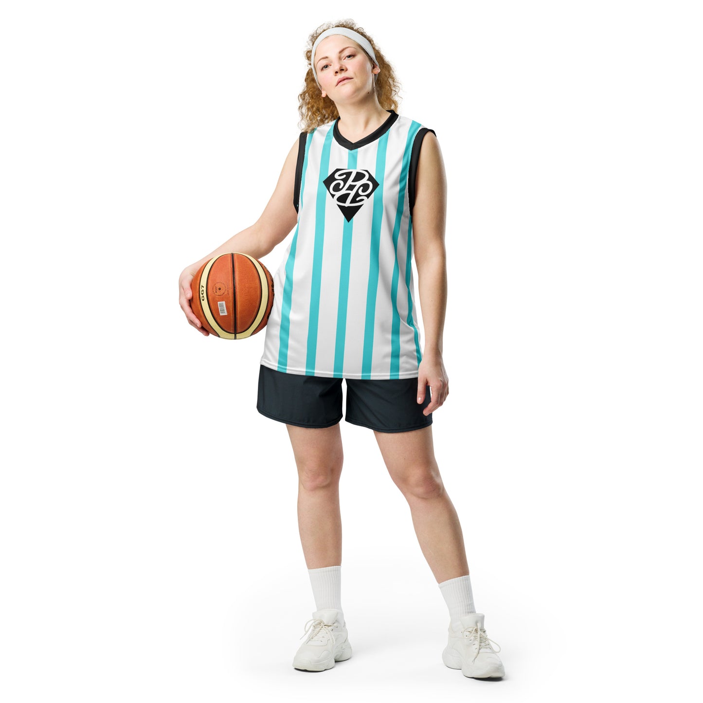 Phallacy Striped Designer Unisex Basketball Jersey