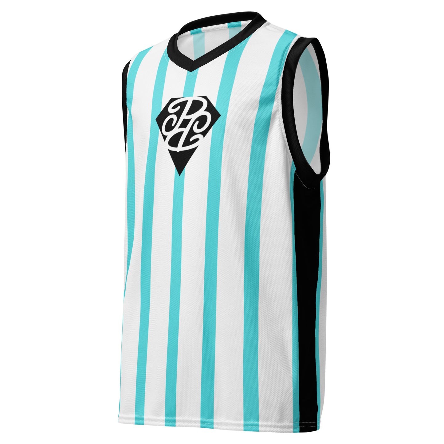 Phallacy Striped Designer Unisex Basketball Jersey