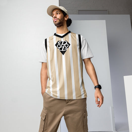 Phallacy Striped Designer Unisex Basketball Jersey