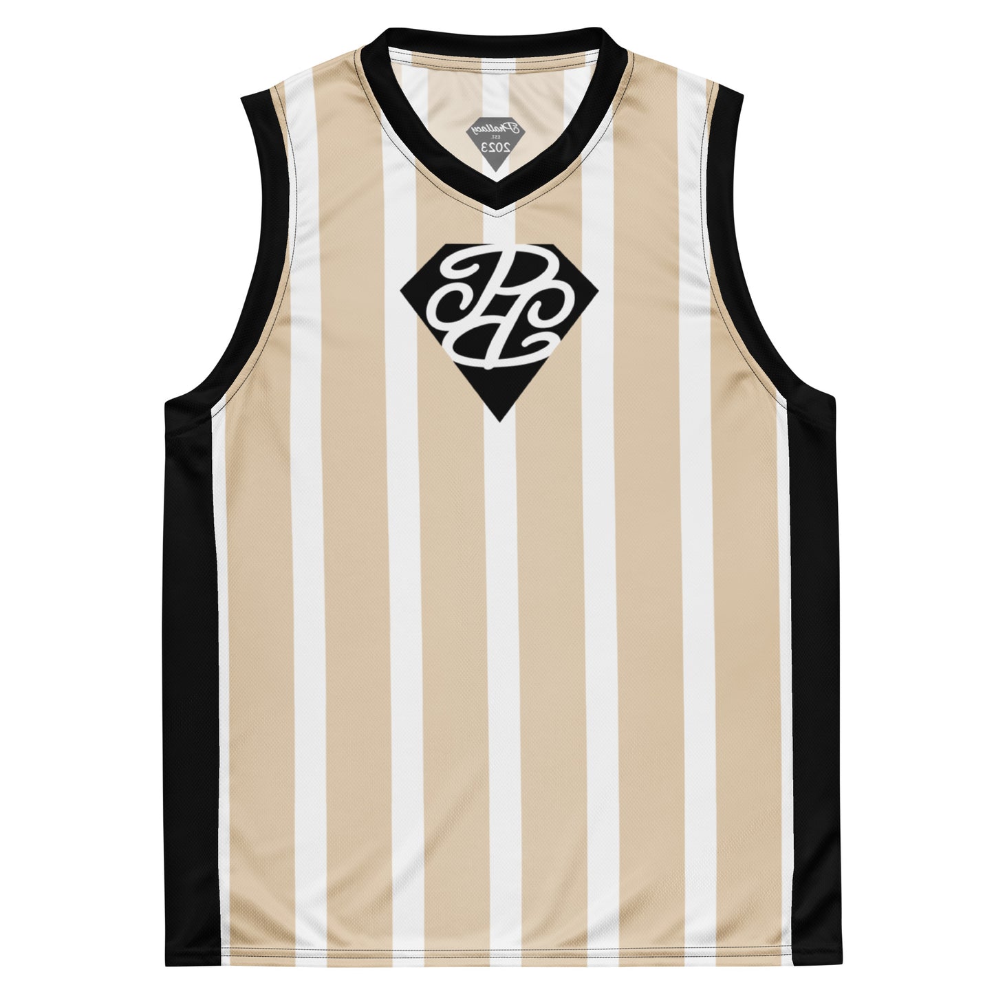 Phallacy Striped Designer Unisex Basketball Jersey