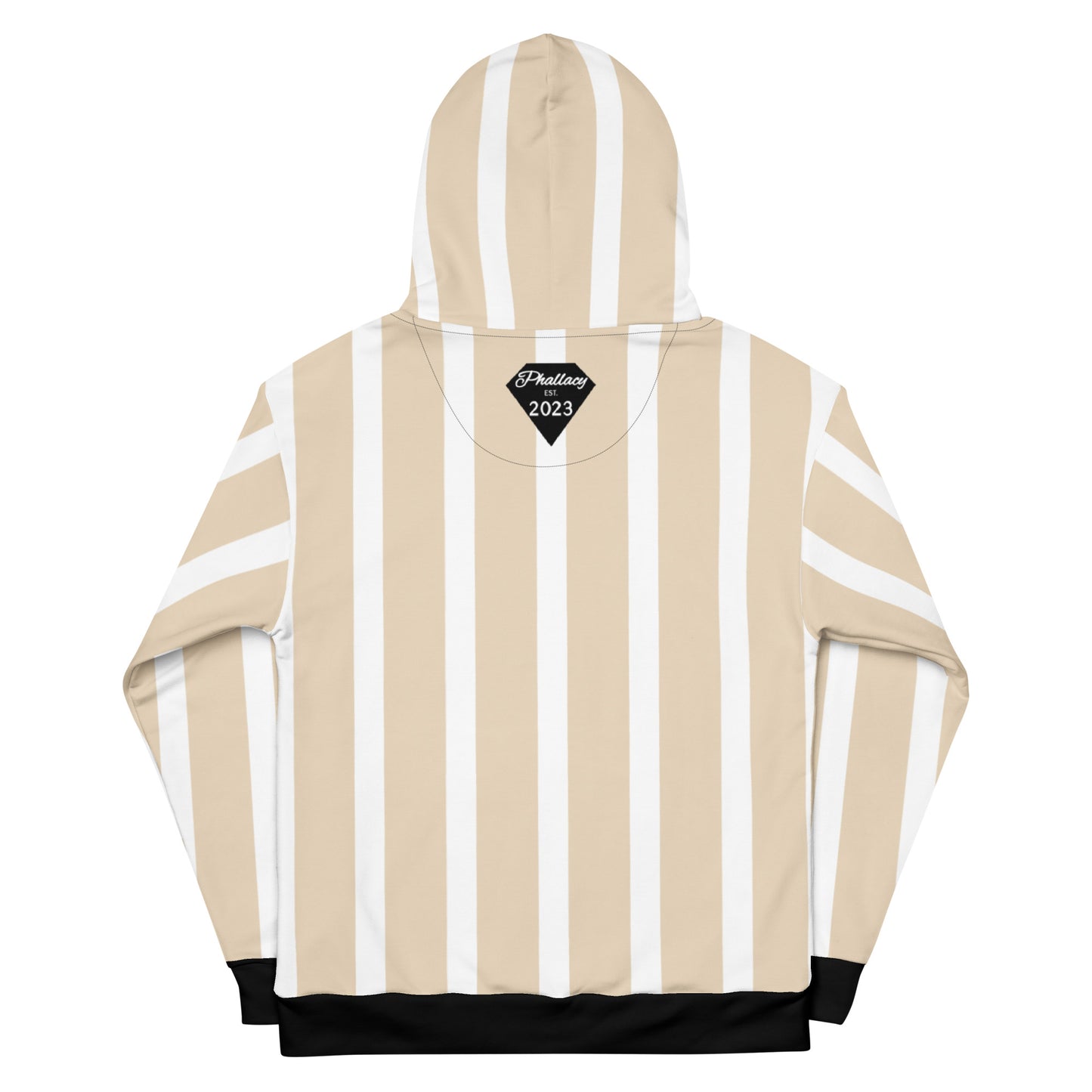 Phallacy Striped Designer Unisex Hoodie