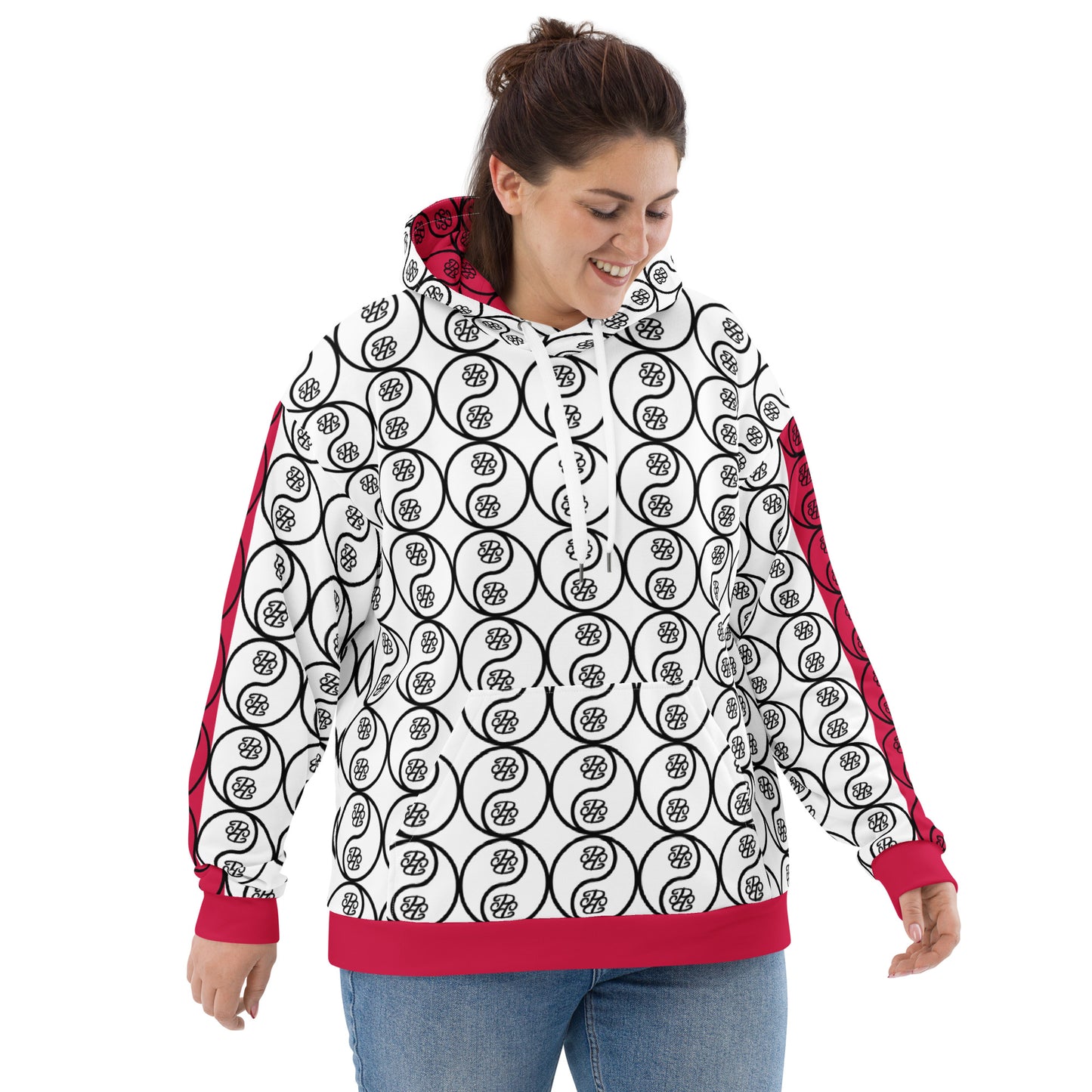 Phallacy Yin-Yang Designer Unisex Hoodie