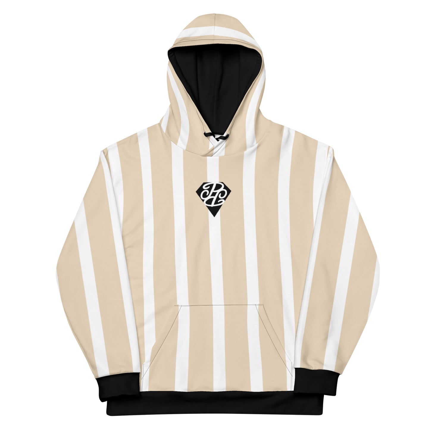 Phallacy Striped Designer Unisex Hoodie