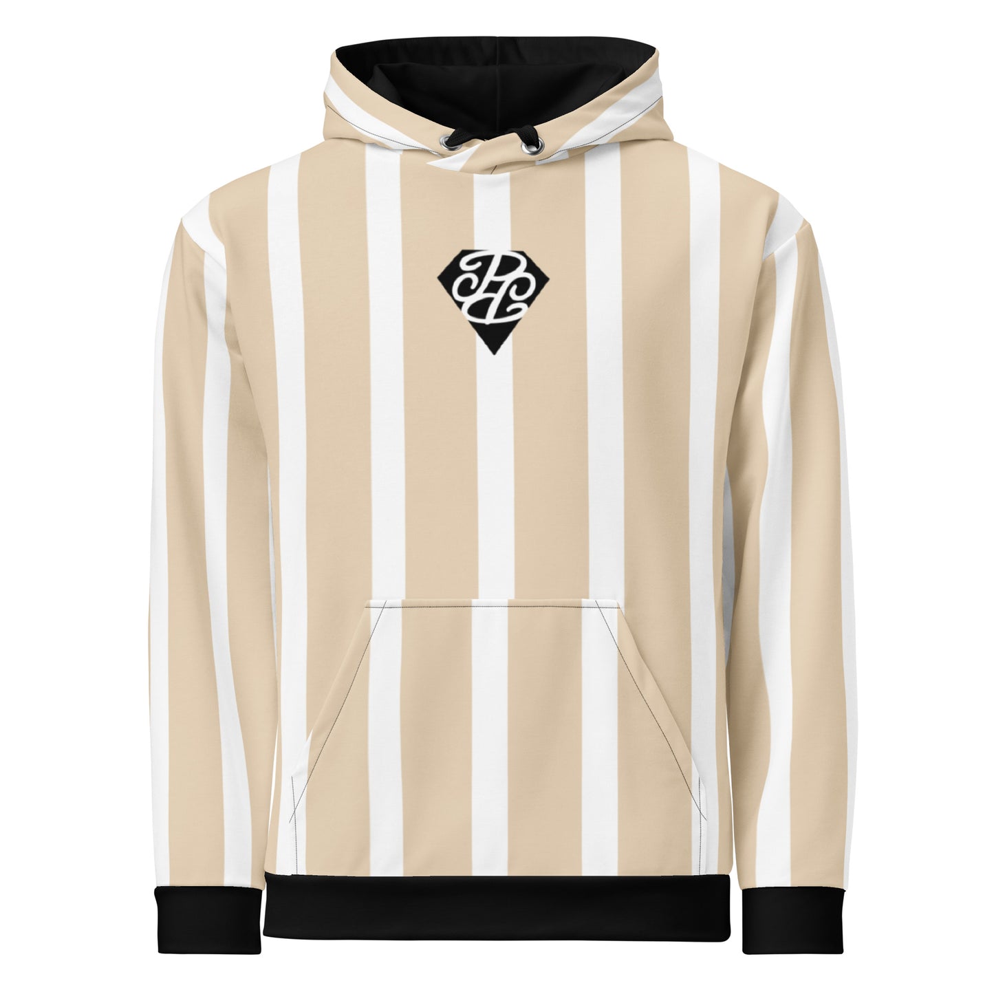 Phallacy Striped Designer Unisex Hoodie