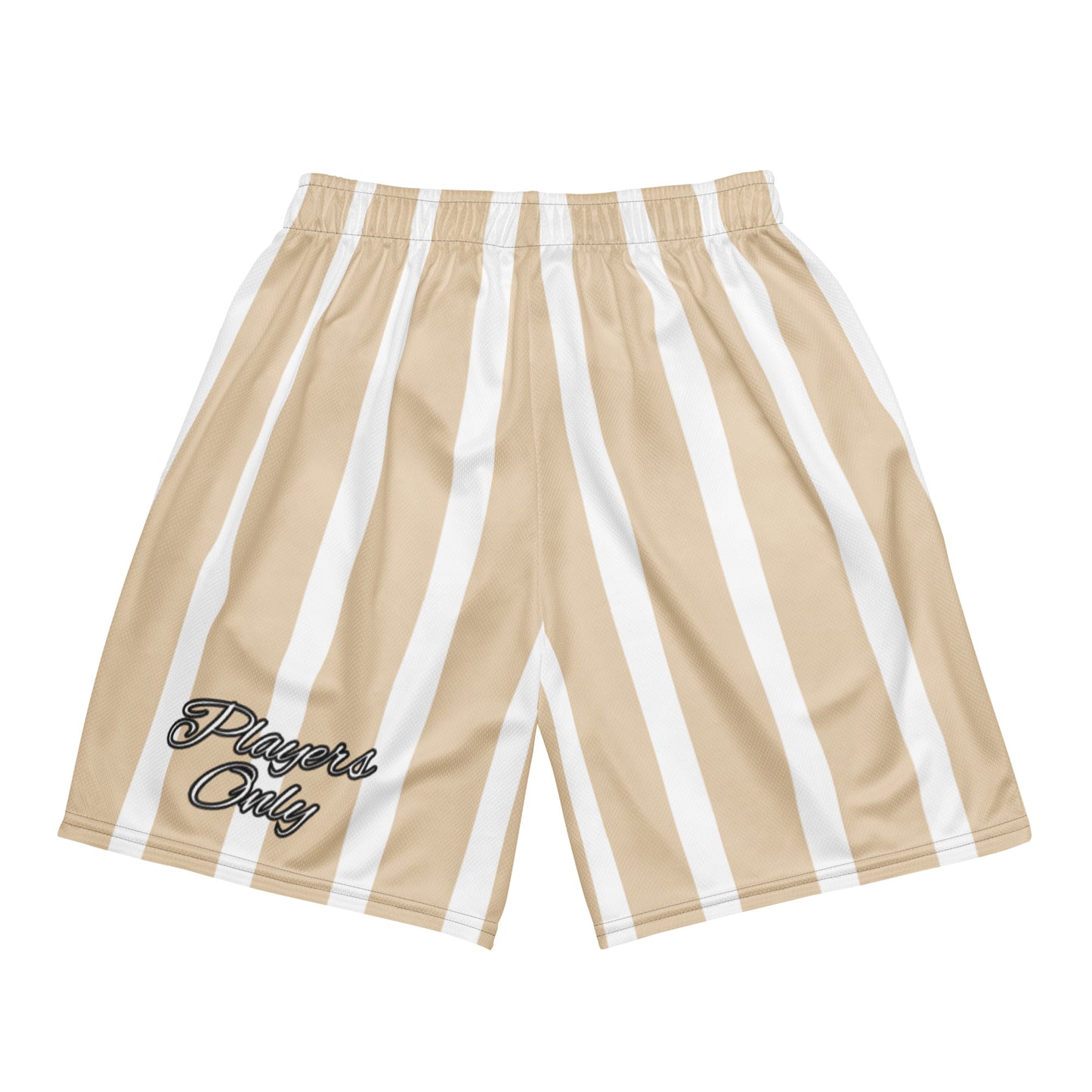 Phallacy Striped Designer Unisex Mesh Shorts