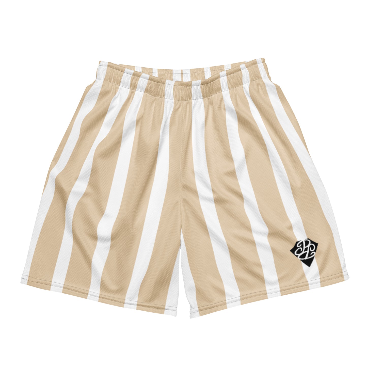 Phallacy Striped Designer Unisex Mesh Shorts