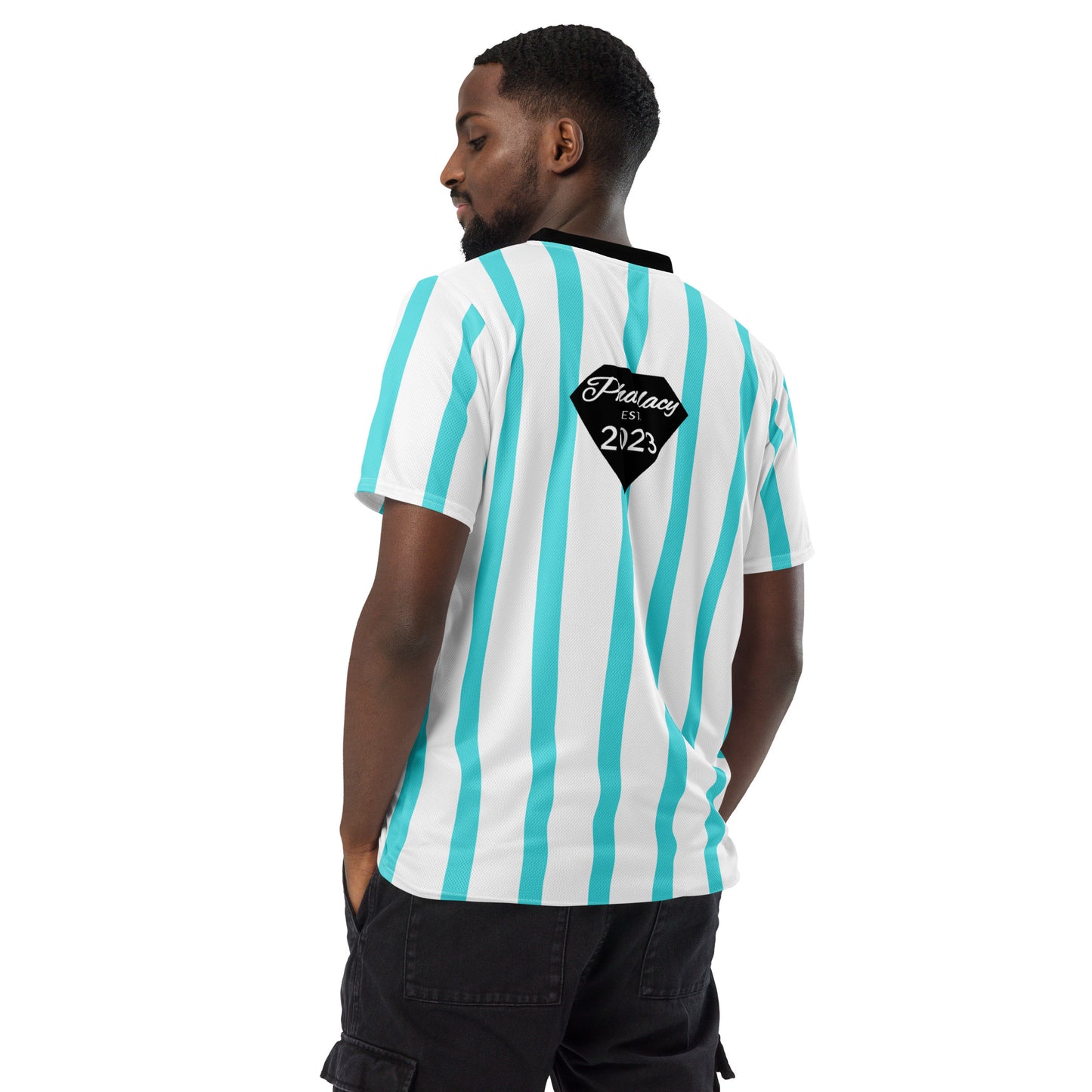 Phallacy Striped Designer Unisex Sports Jersey