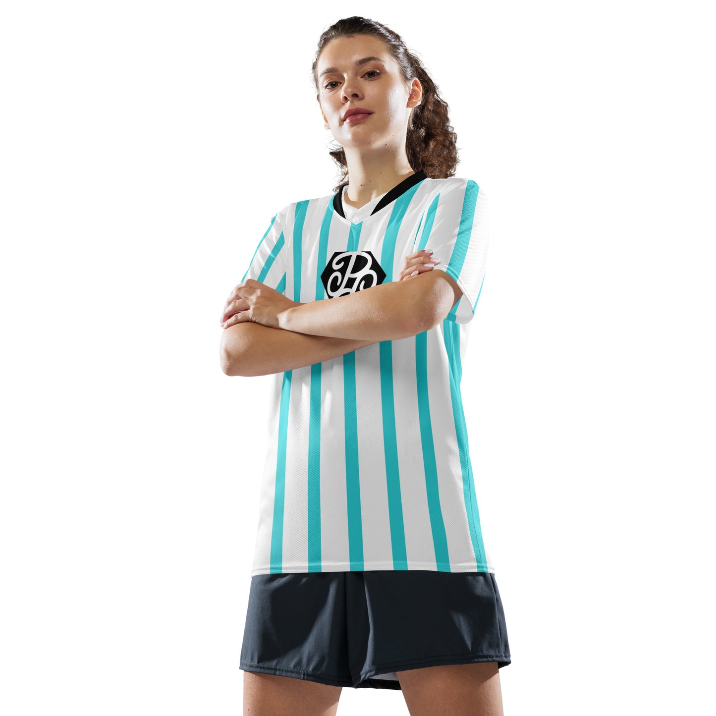 Phallacy Striped Designer Unisex Sports Jersey