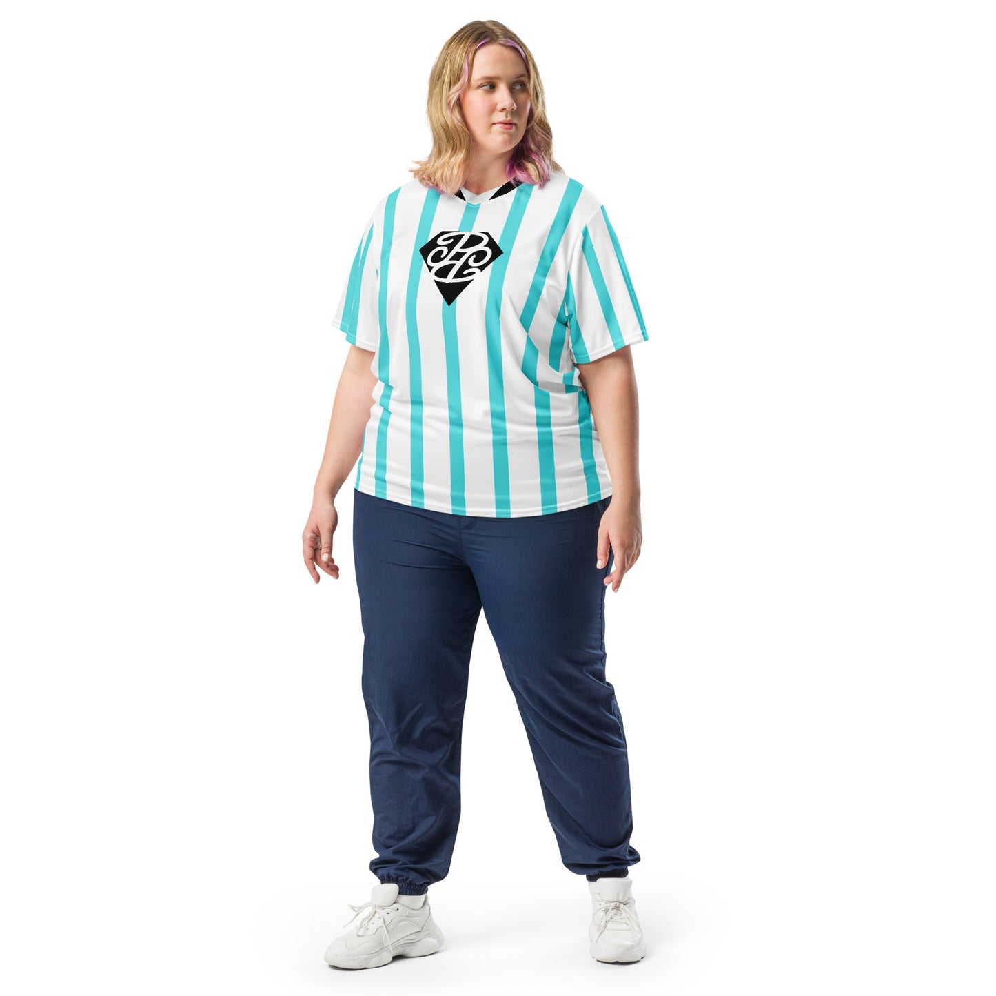 Phallacy Striped Designer Unisex Sports Jersey