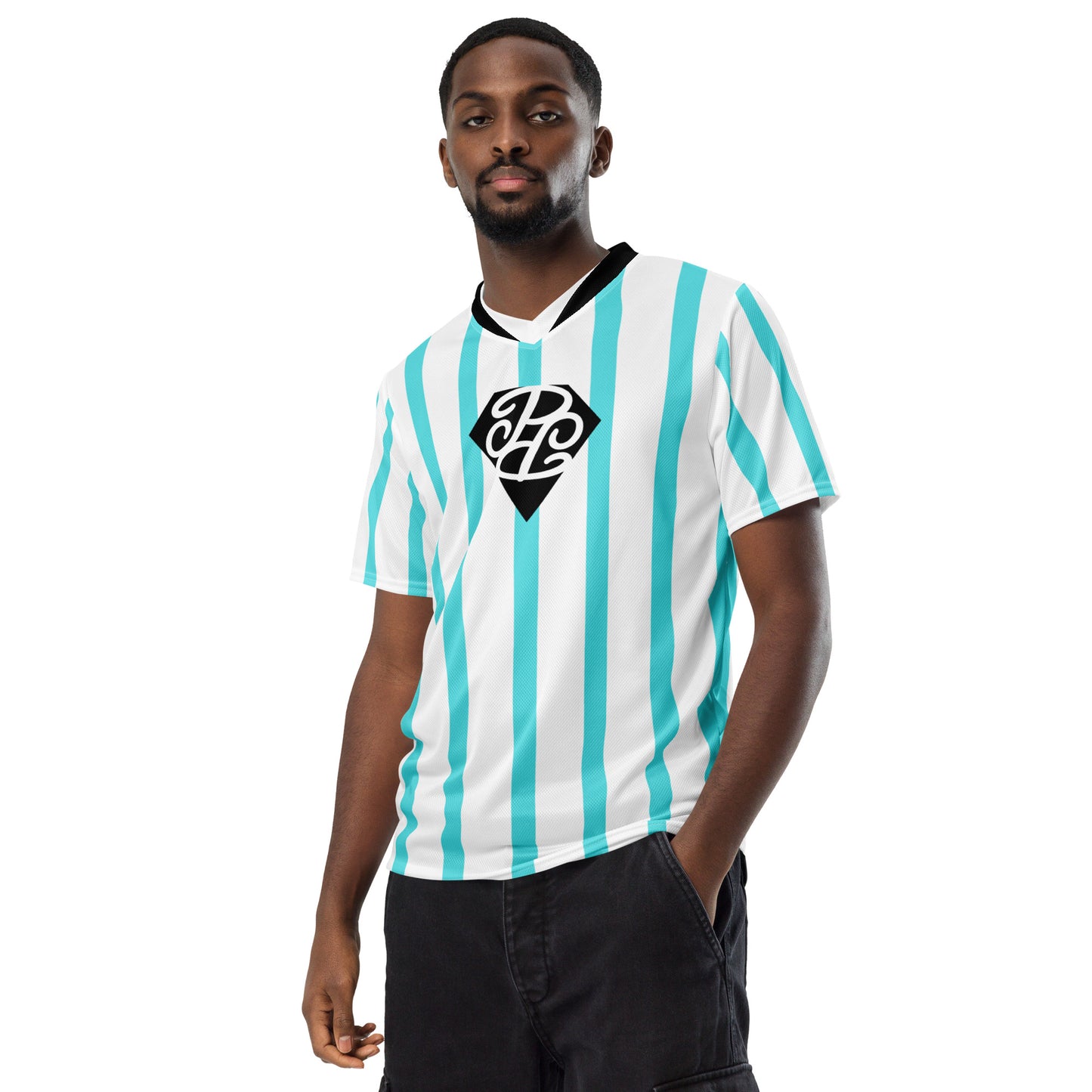 Phallacy Striped Designer Unisex Sports Jersey