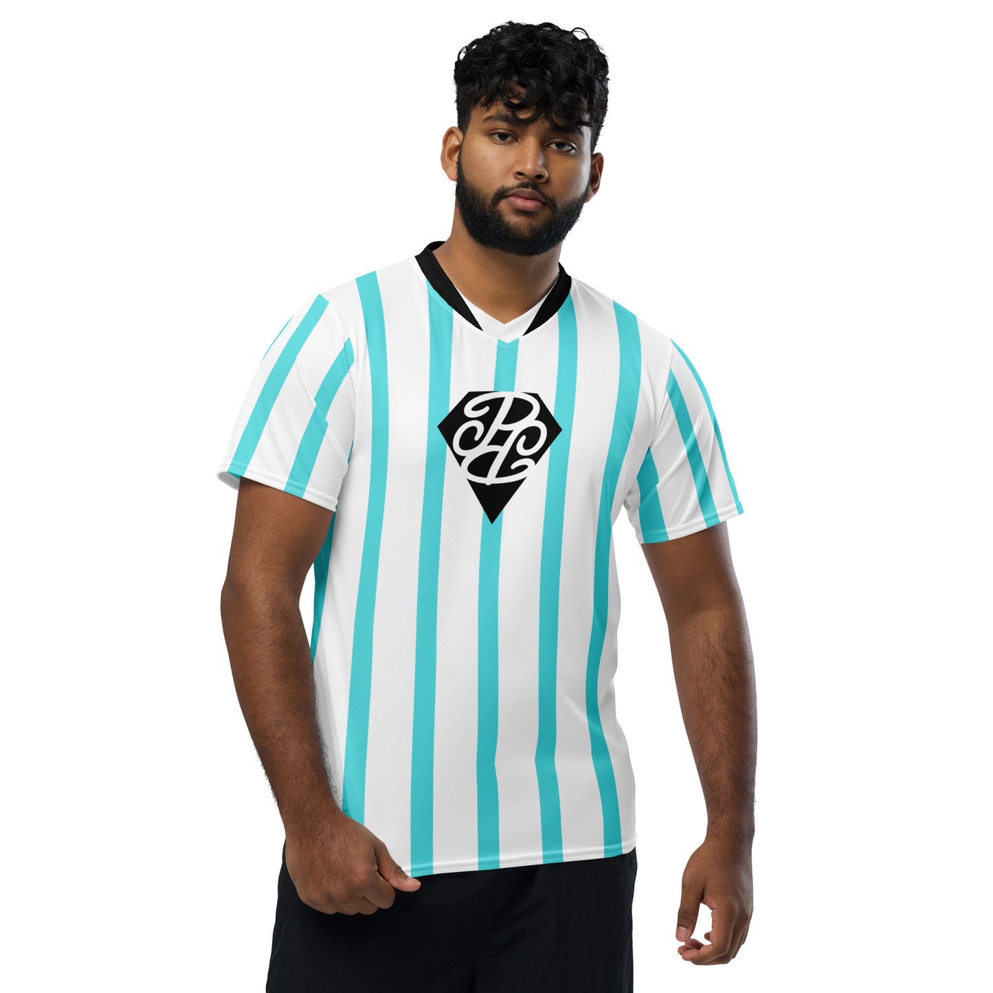 Phallacy Striped Designer Unisex Sports Jersey