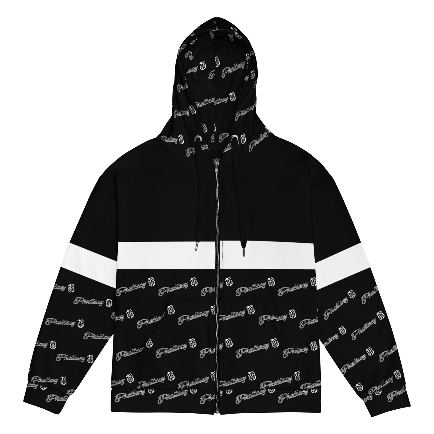 Phallacy Designer Unisex Zip Hoodie