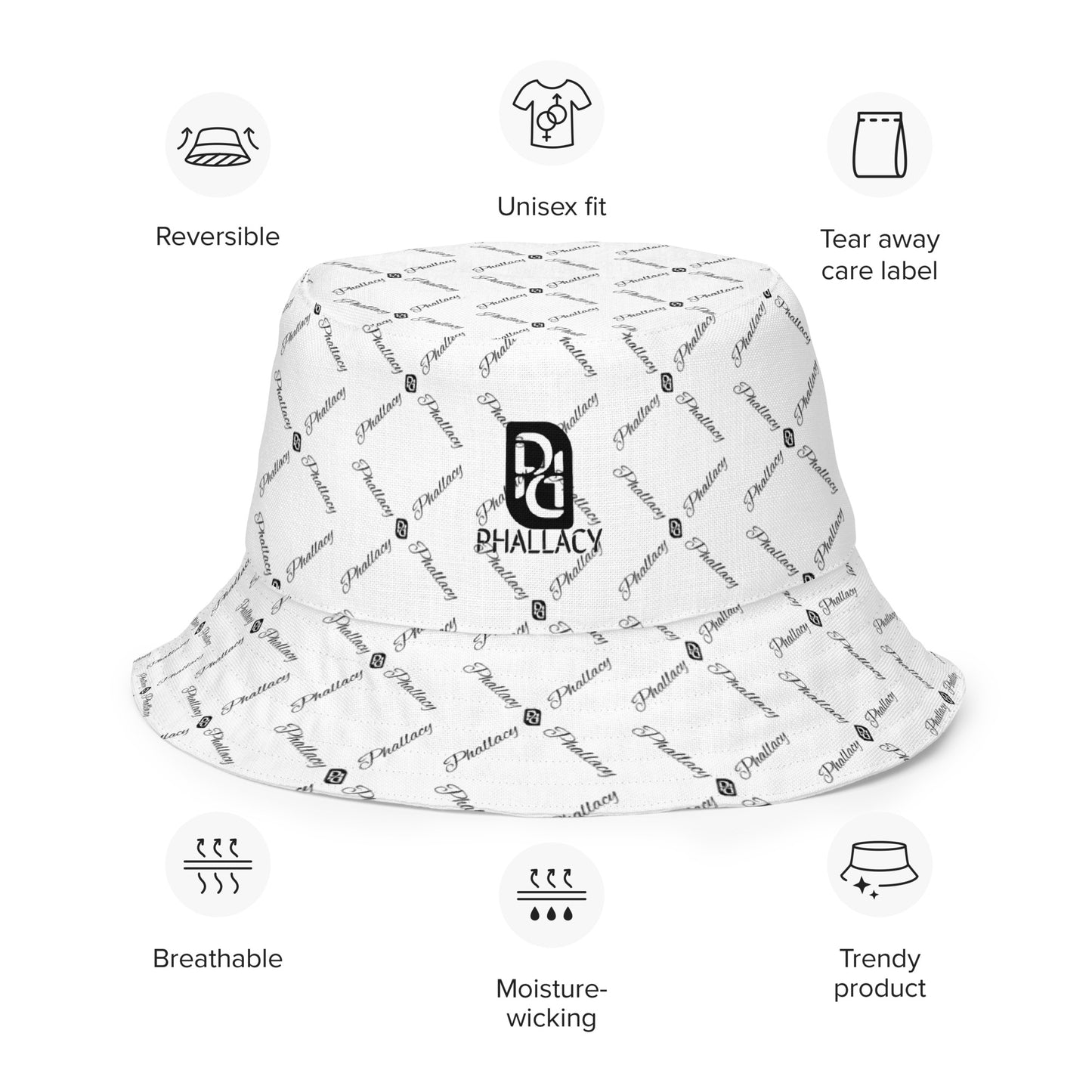 Phallacy XOS Designer Reversible Bucket Hat