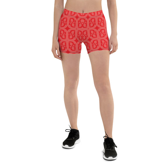 Phallacy Monogram Designer Women's Gym Shorts