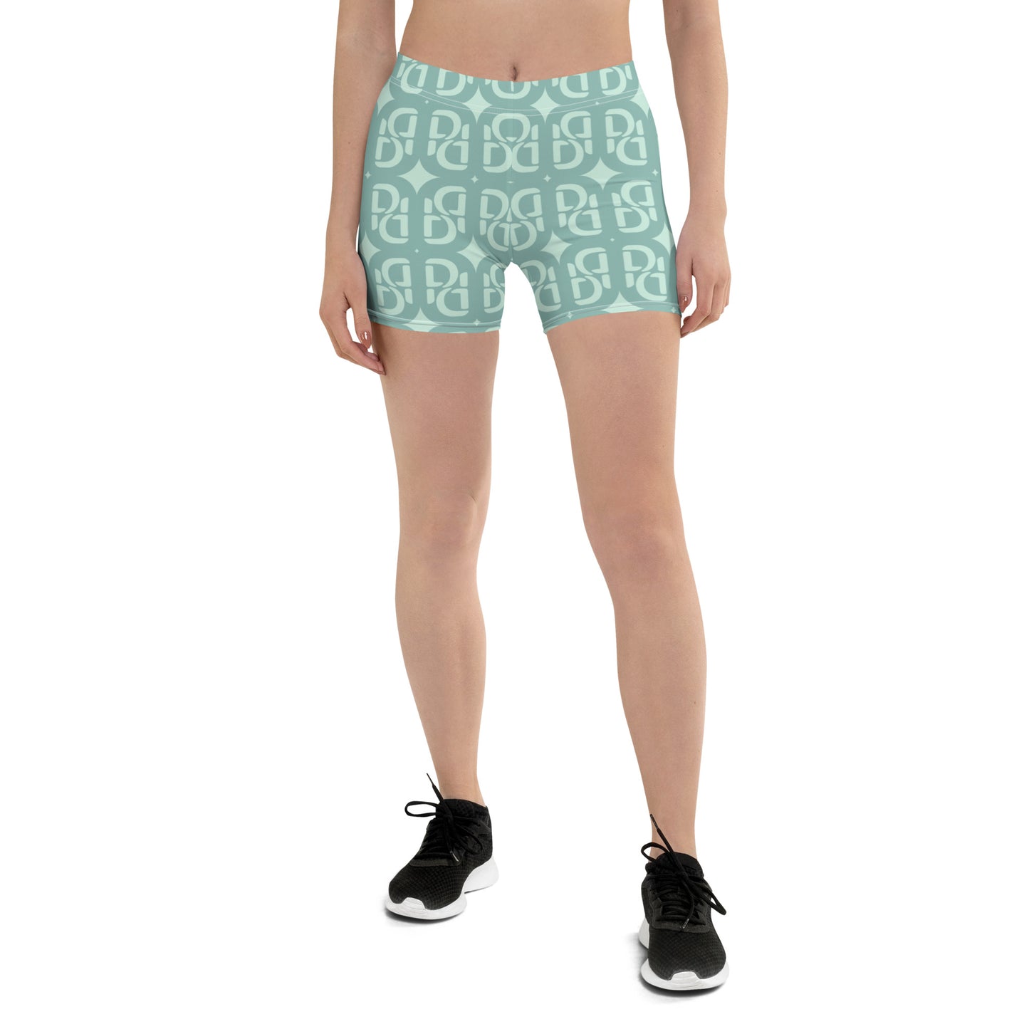 Phallacy Monogram Designer Women's Gym Shorts