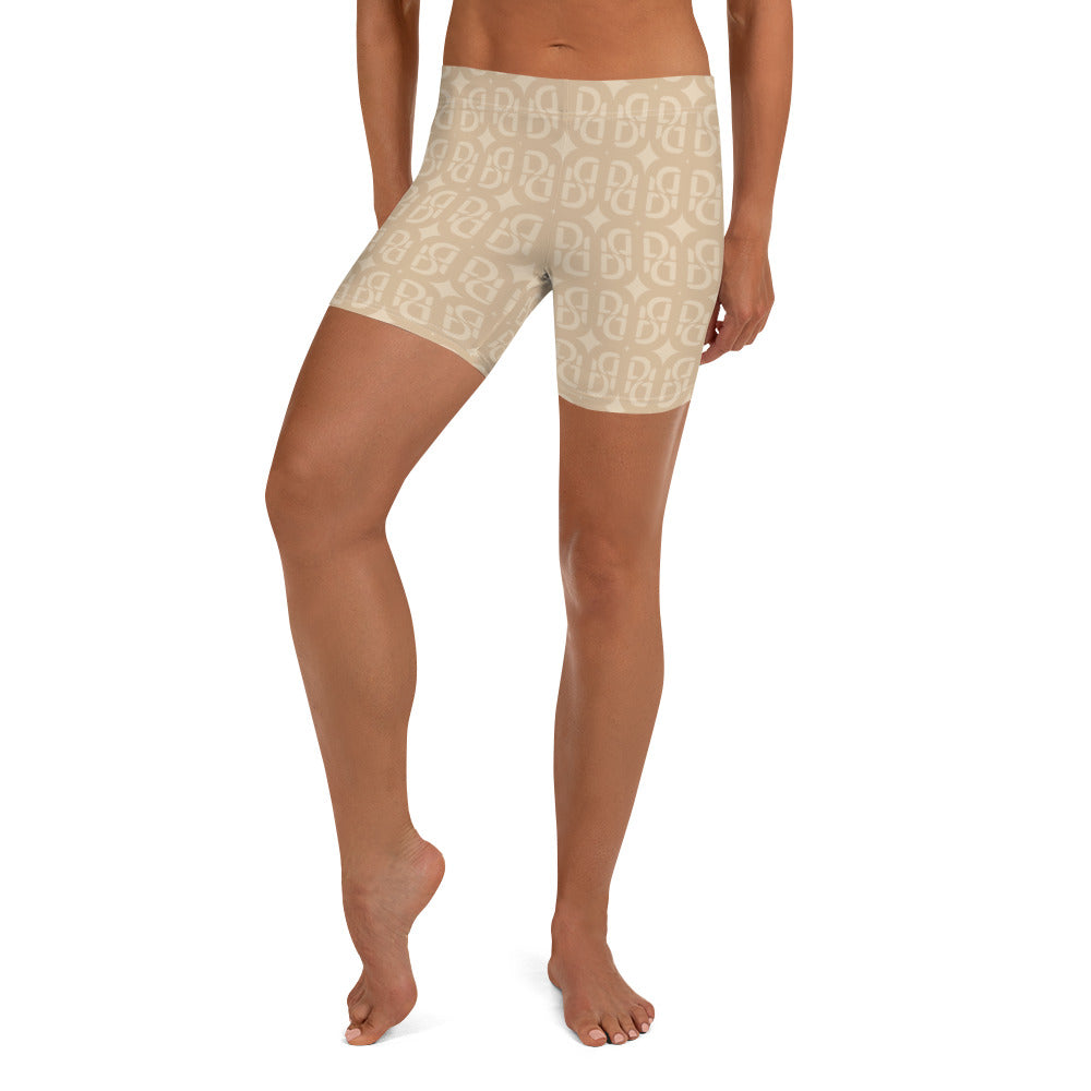 Phallacy Monogram Designer Women's Gym Shorts