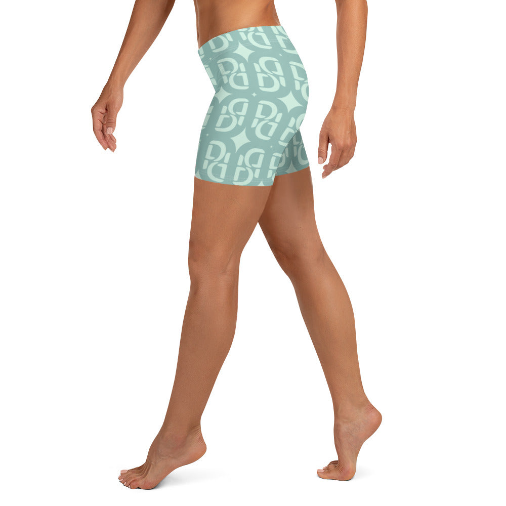 Phallacy Monogram Designer Women's Gym Shorts