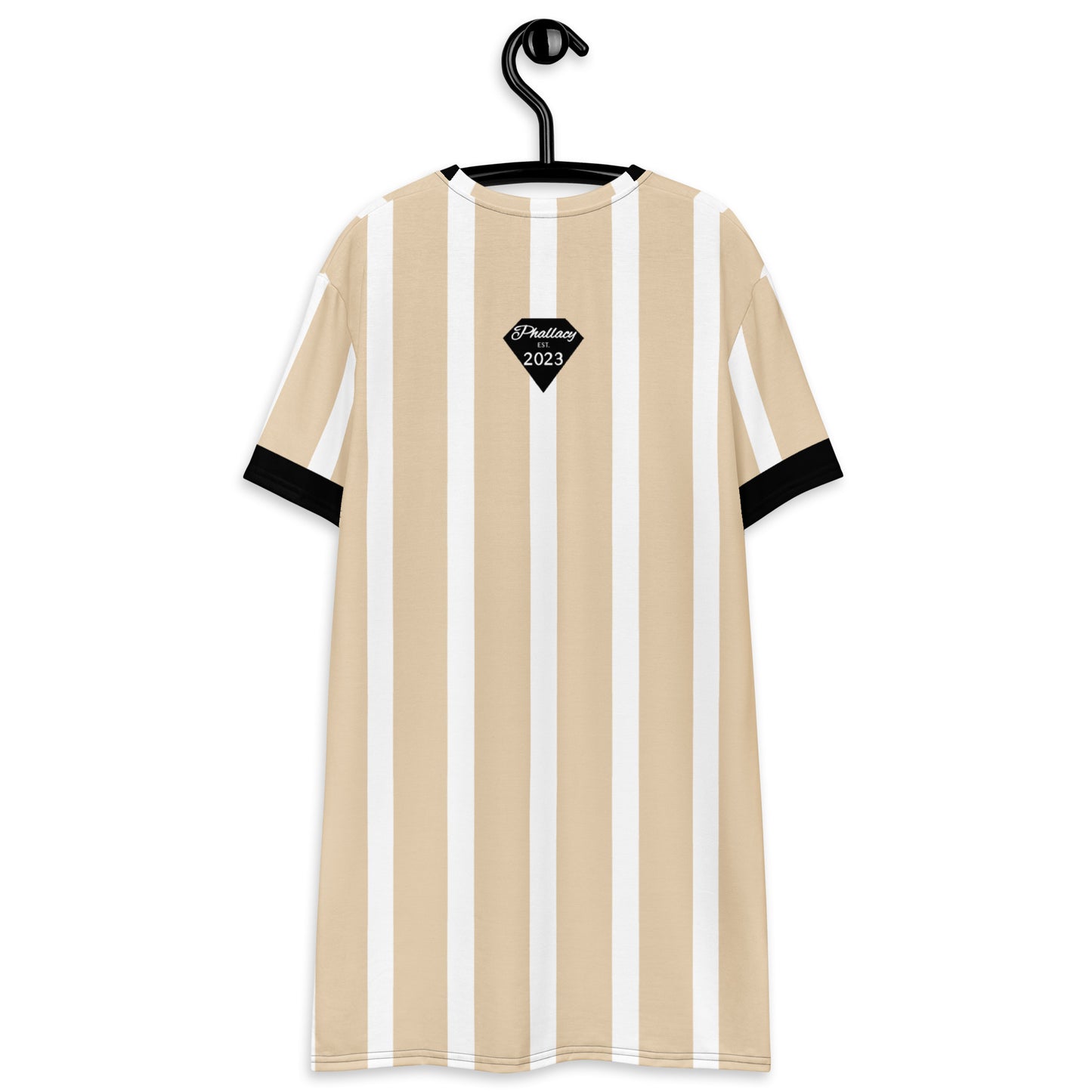 Phallacy Striped Designer T-shirt Dress