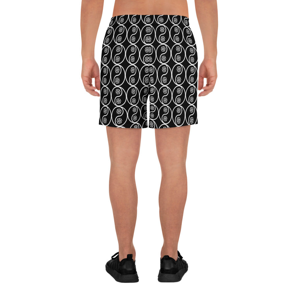 Phallacy Yin-Yang Designer Unisex Athletic Shorts