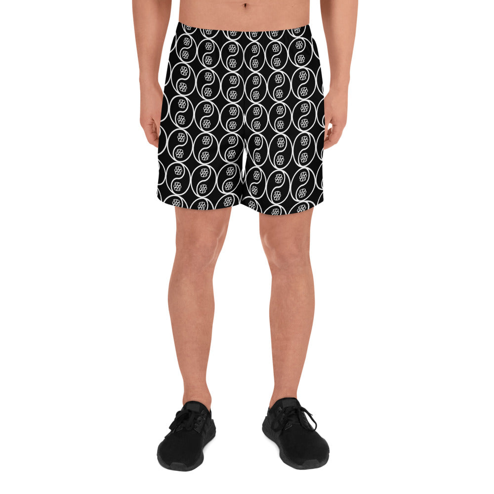 Phallacy Yin-Yang Designer Unisex Athletic Shorts