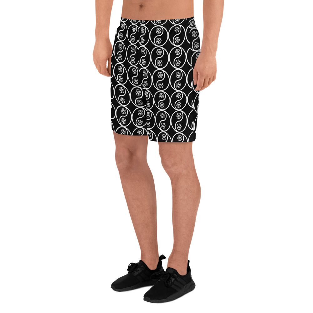 Phallacy Yin-Yang Designer Unisex Athletic Shorts