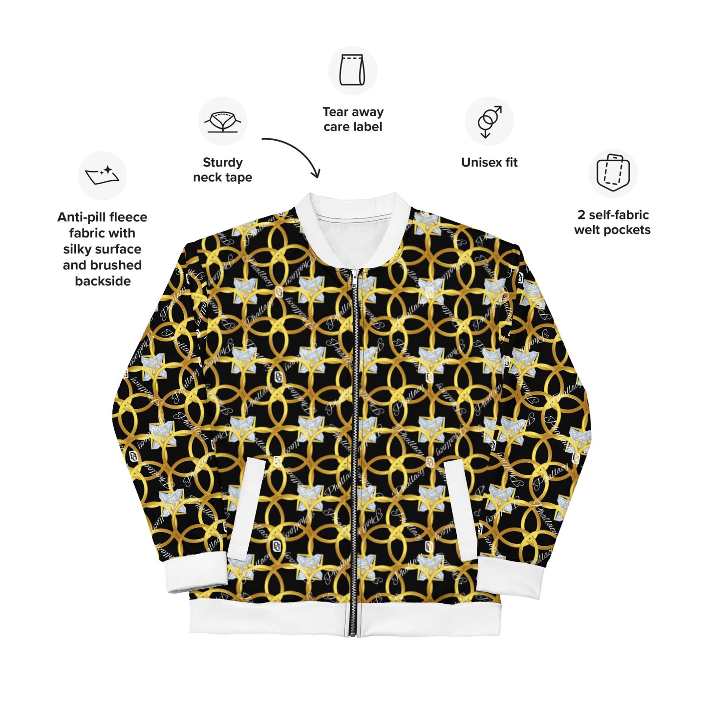 Phallacy XOS Designer Women's Bomber Jacket