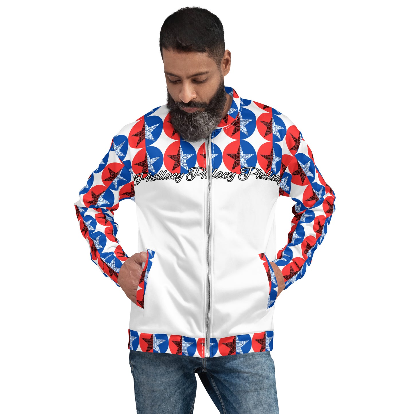 Phallacy Star Designer Unisex Bomber Jacket