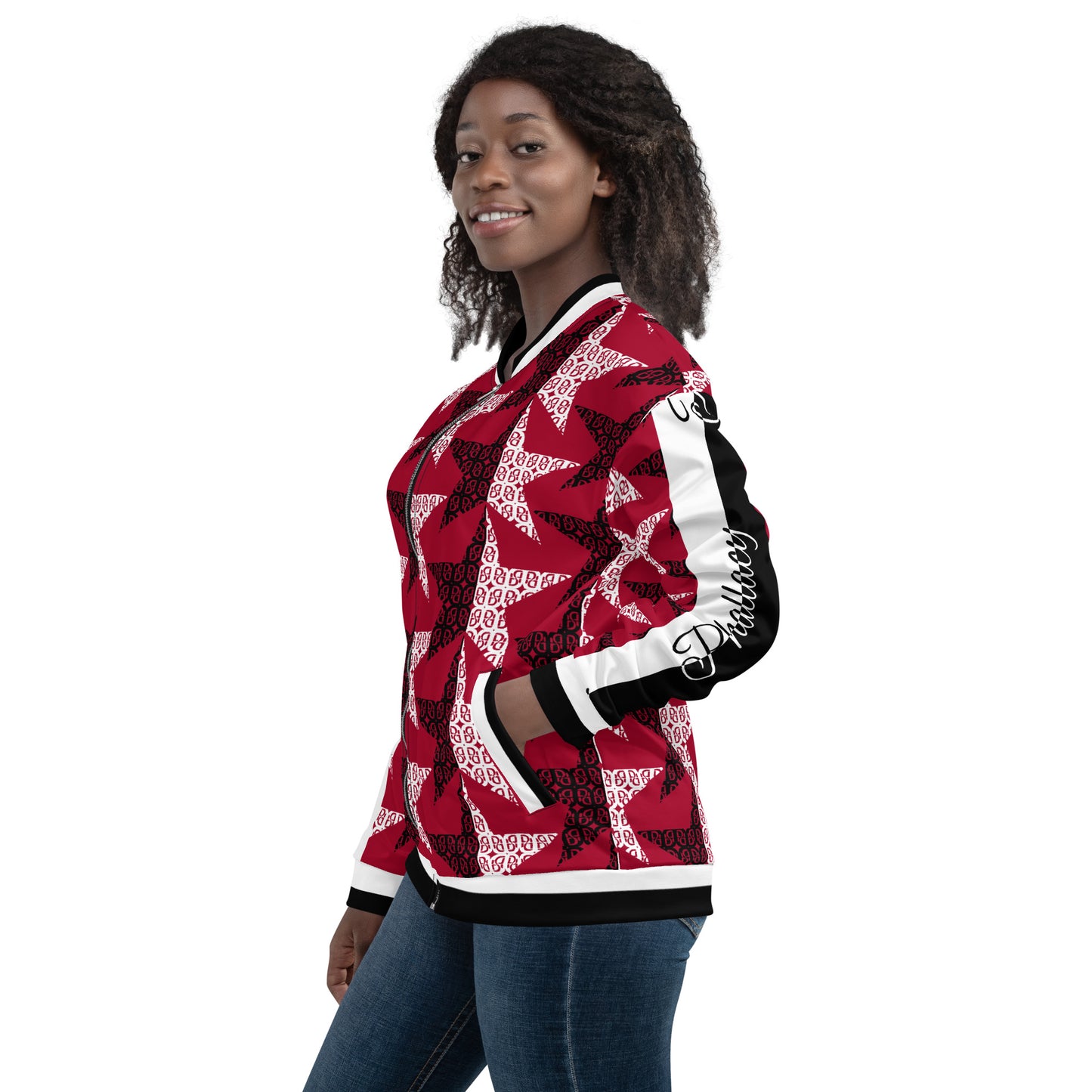 Phallacy Star Designer Unisex Bomber Jacket