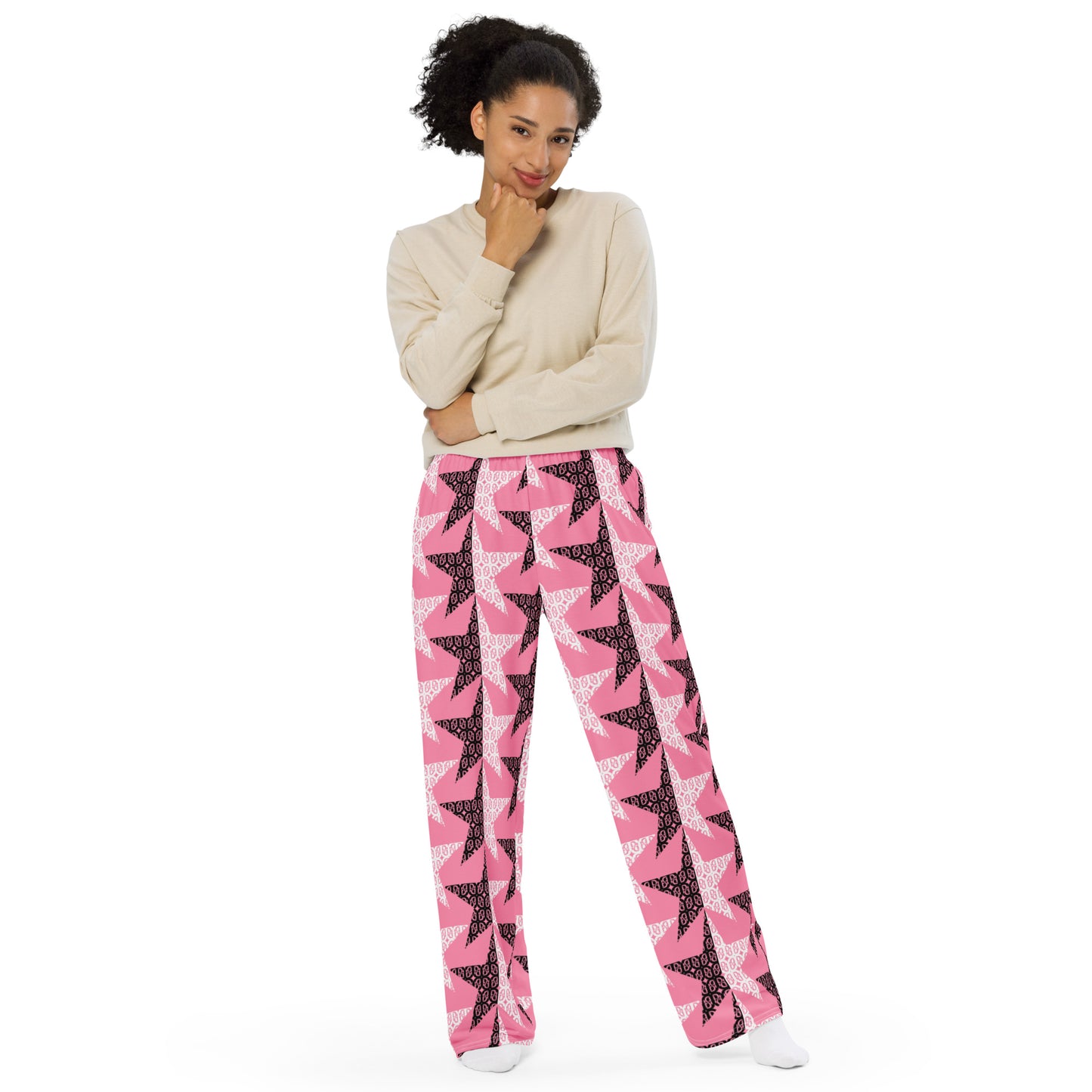 Phallacy Star Designer Women's Wide-leg Pants