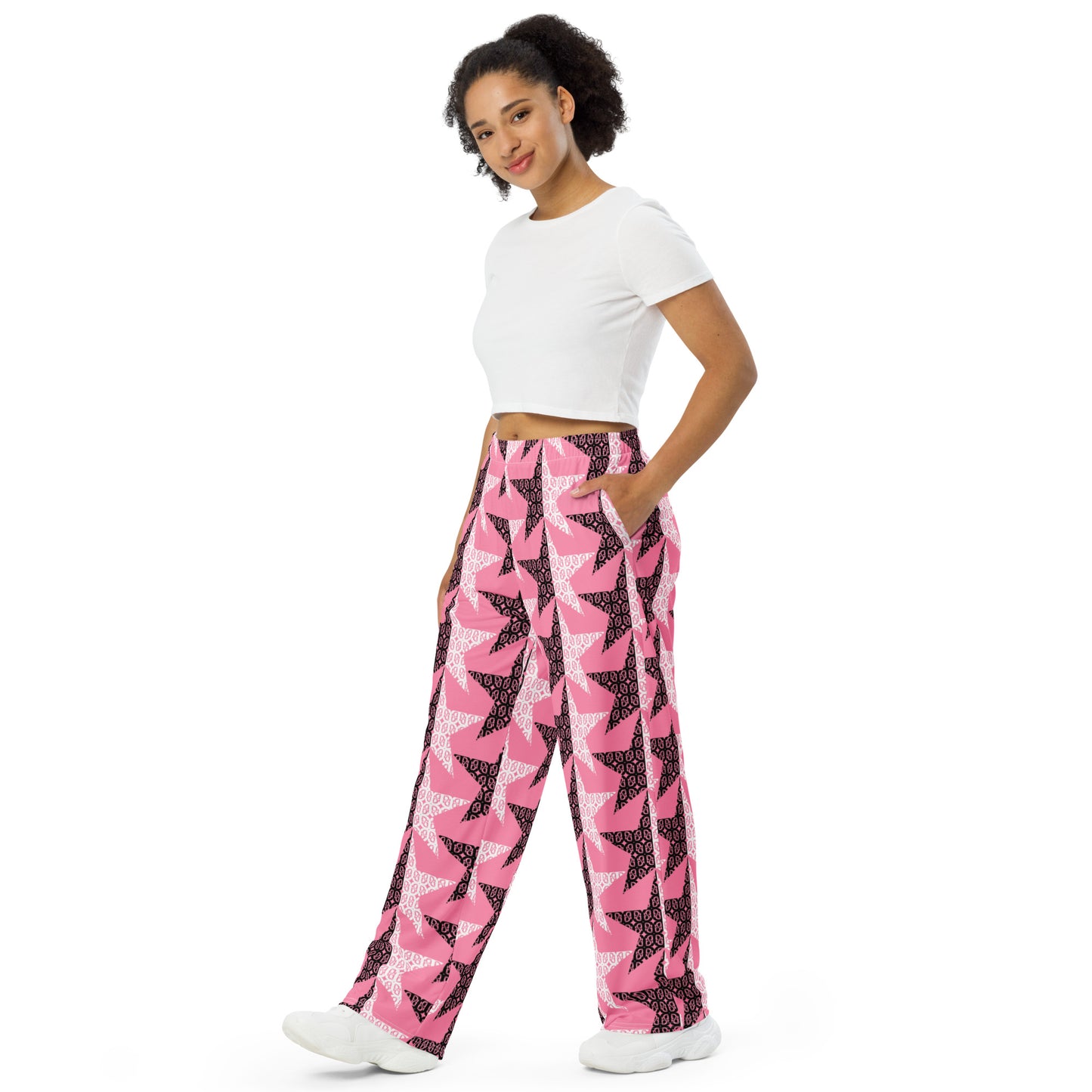 Phallacy Star Designer Women's Wide-leg Pants