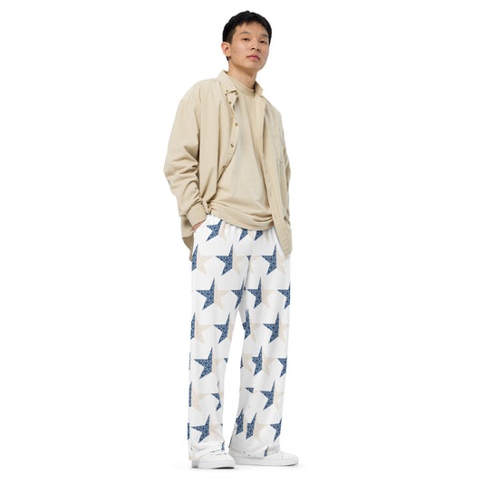 Phallacy Star Designer Unisex wide-leg Pants