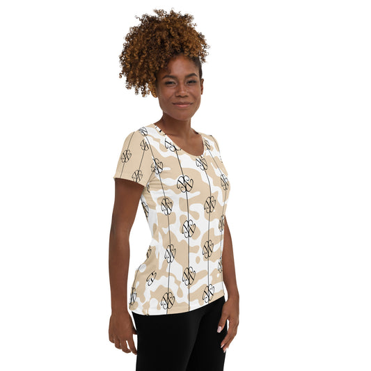 Phallacy Players Camo Designer Women's Athletic Tee