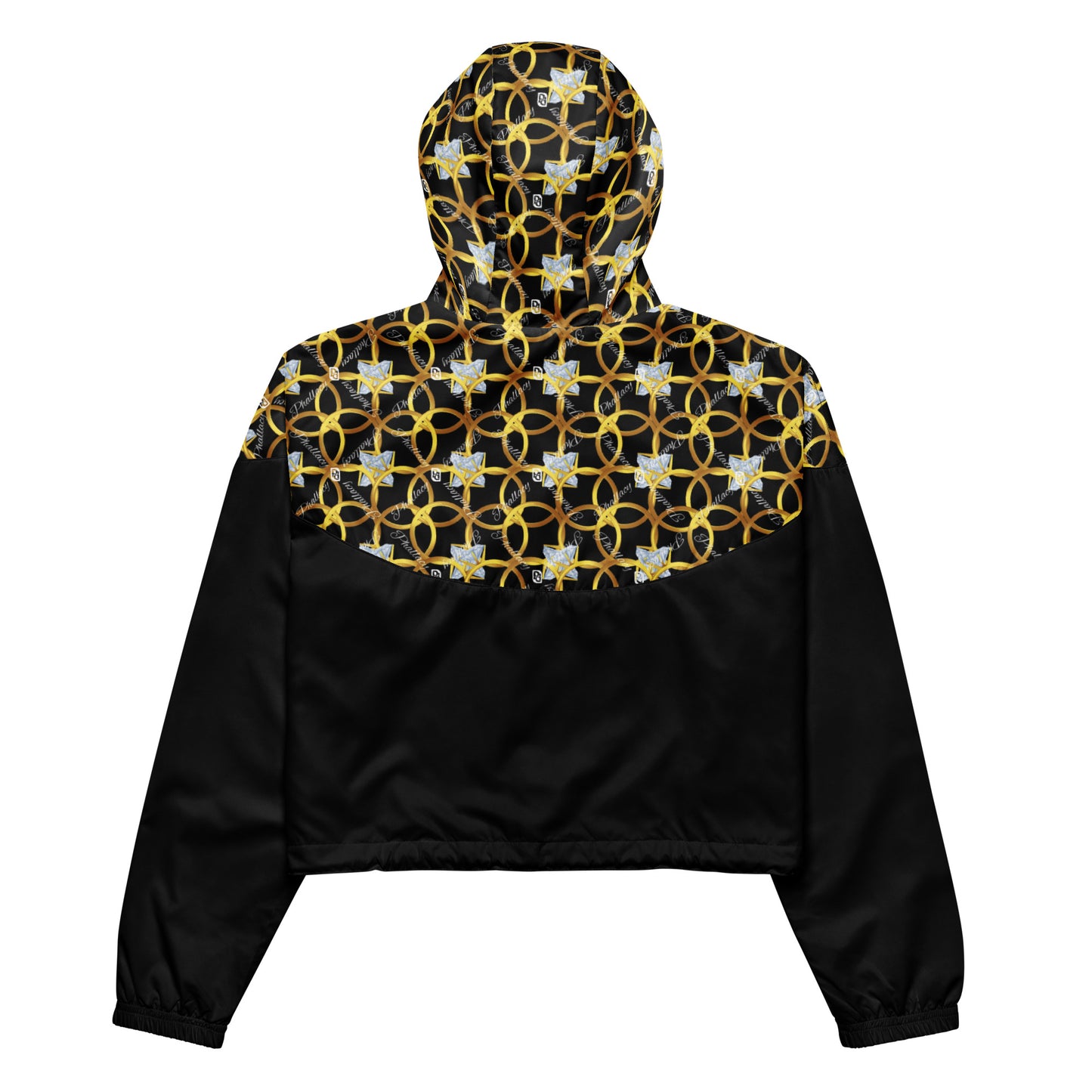 Phallacy XOS Designer Cropped Windbreaker Hoodie