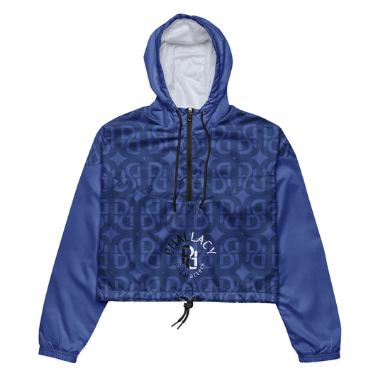 Phallacy Monogram Designer Cropped Windbreaker Hoodie