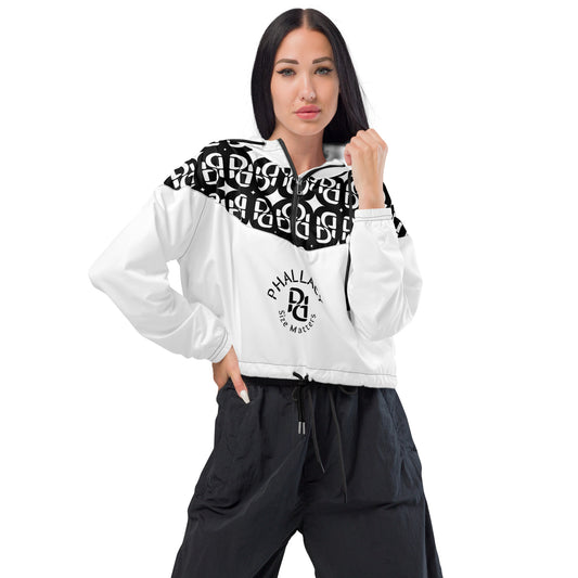 Phallacy Monogram Designer Cropped Windbreaker Hoodie