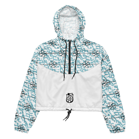 Phallacy Players Camo Designer Women’s Cropped Windbreaker