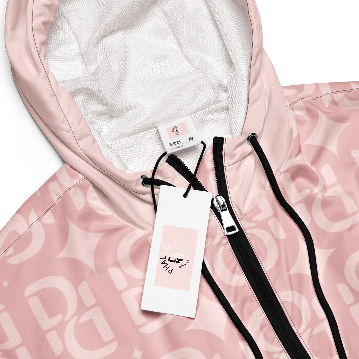 Phallacy Monogram Designer Cropped Windbreaker Hoodie