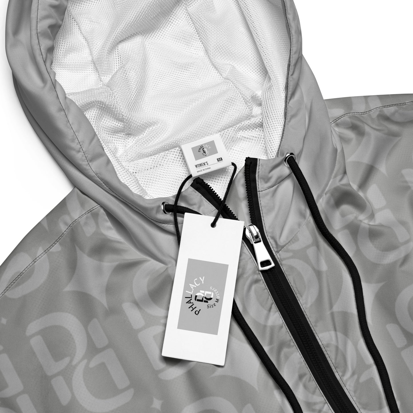 Phallacy Monogram Designer Cropped Windbreaker Hoodie