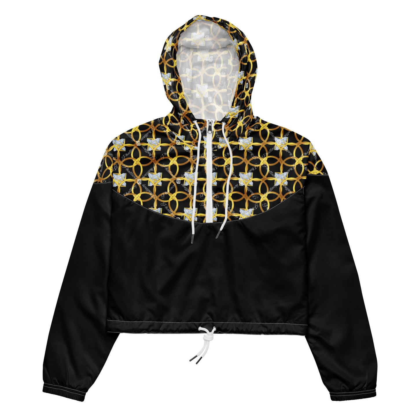 Phallacy XOS Designer Cropped Windbreaker Hoodie