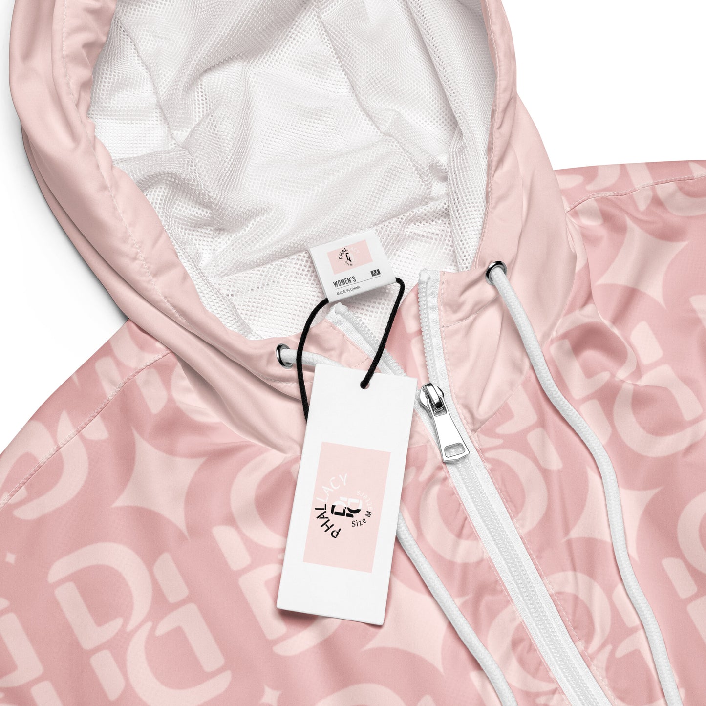 Phallacy Monogram Designer Cropped Windbreaker Hoodie