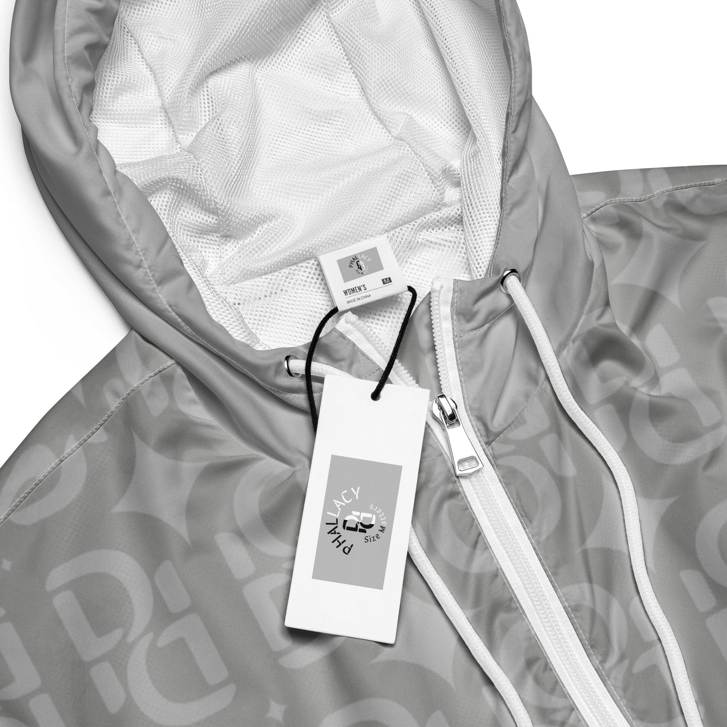 Phallacy Monogram Designer Cropped Windbreaker Hoodie