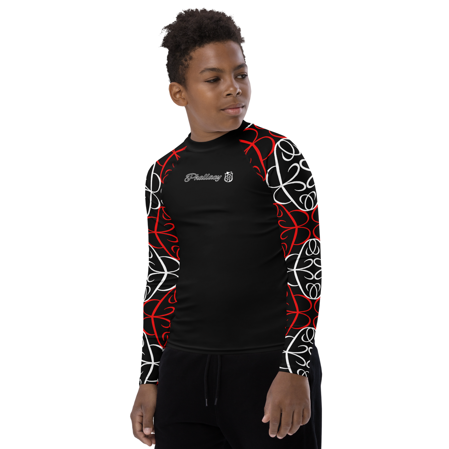 Phallacy Players Designer Youth Rash Guard