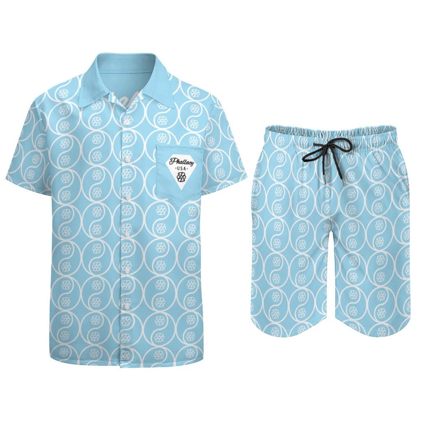 Phallacy Yin-Yang Designer 2-Piece Beach Outfit