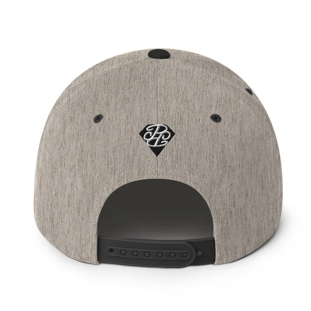 Phallacy Diamond Embroidered Snapback Hat